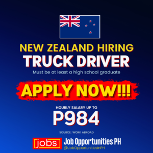 Job Opportunities For Truck Driver In New Zealand Philippine Go Job Opportunities For Truck Driver In New Zealand Philippine Go