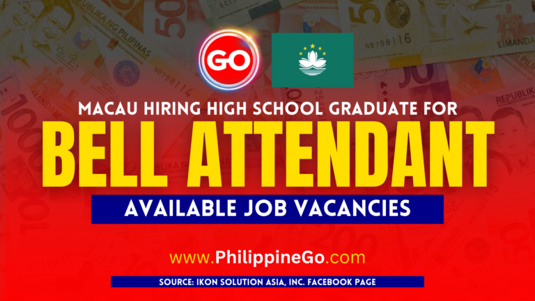 Bell Attendant Job Vacancies in Macau, Open for Everyone | Apply Now ...