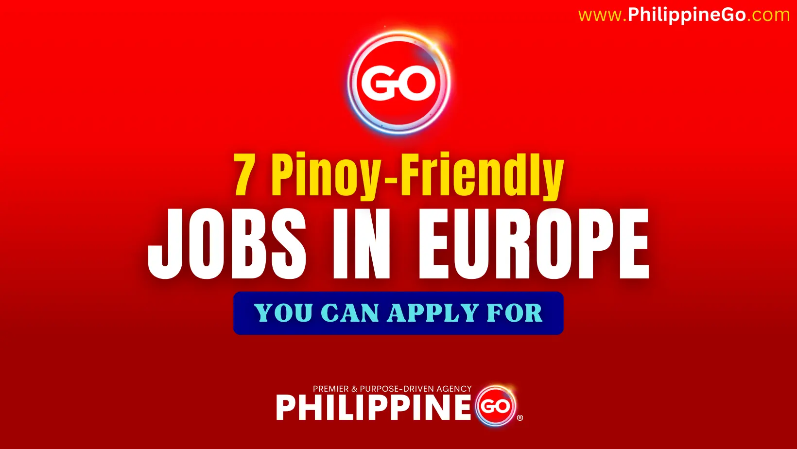 7 Pinoy-Friendly Jobs in Europe You Can Apply For
