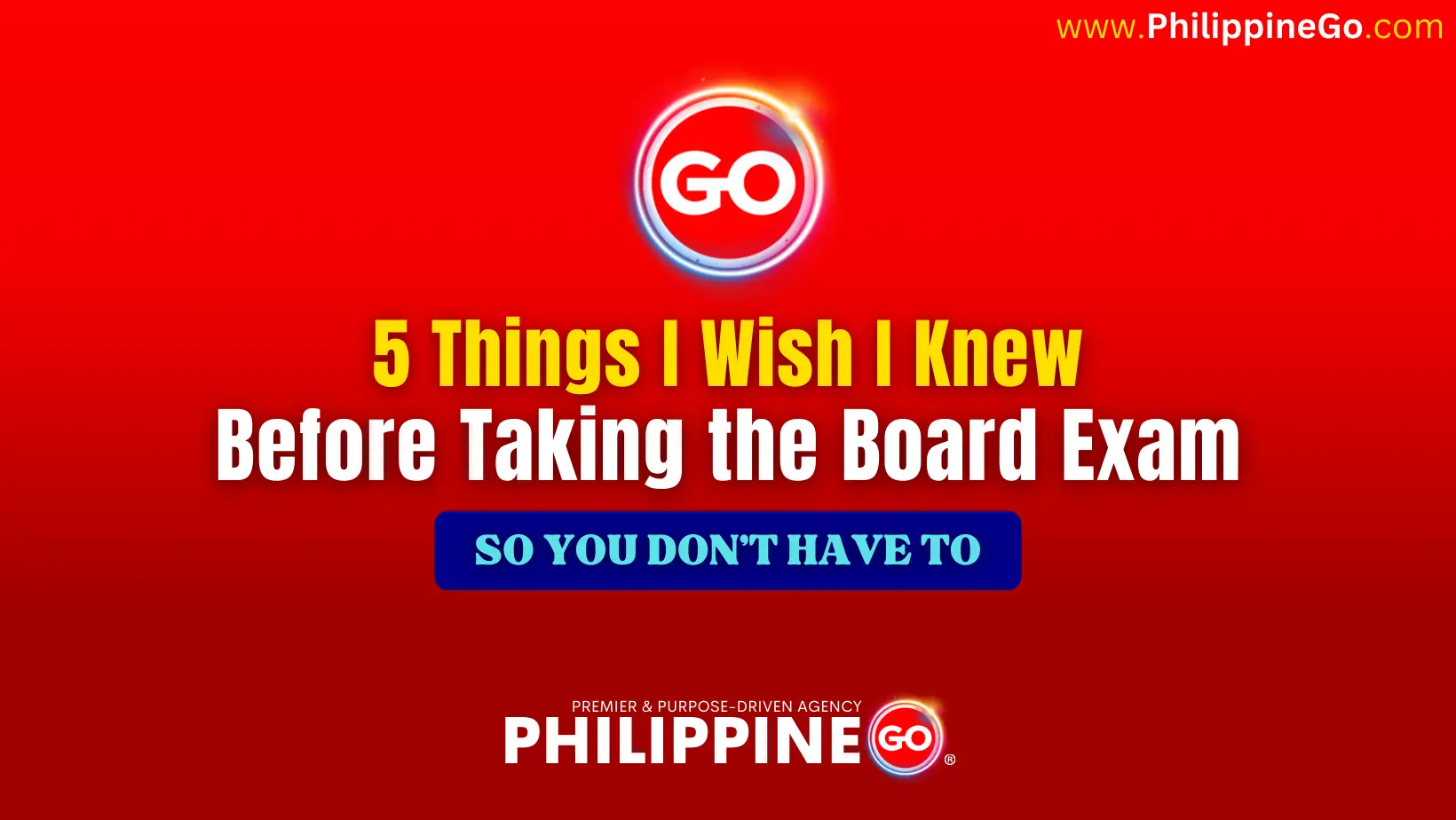 5 Things I Wish I Knew Before Taking the Board Exam