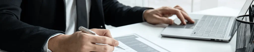 Person reviewing job application questions before applying