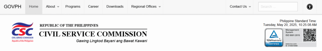 CSC website