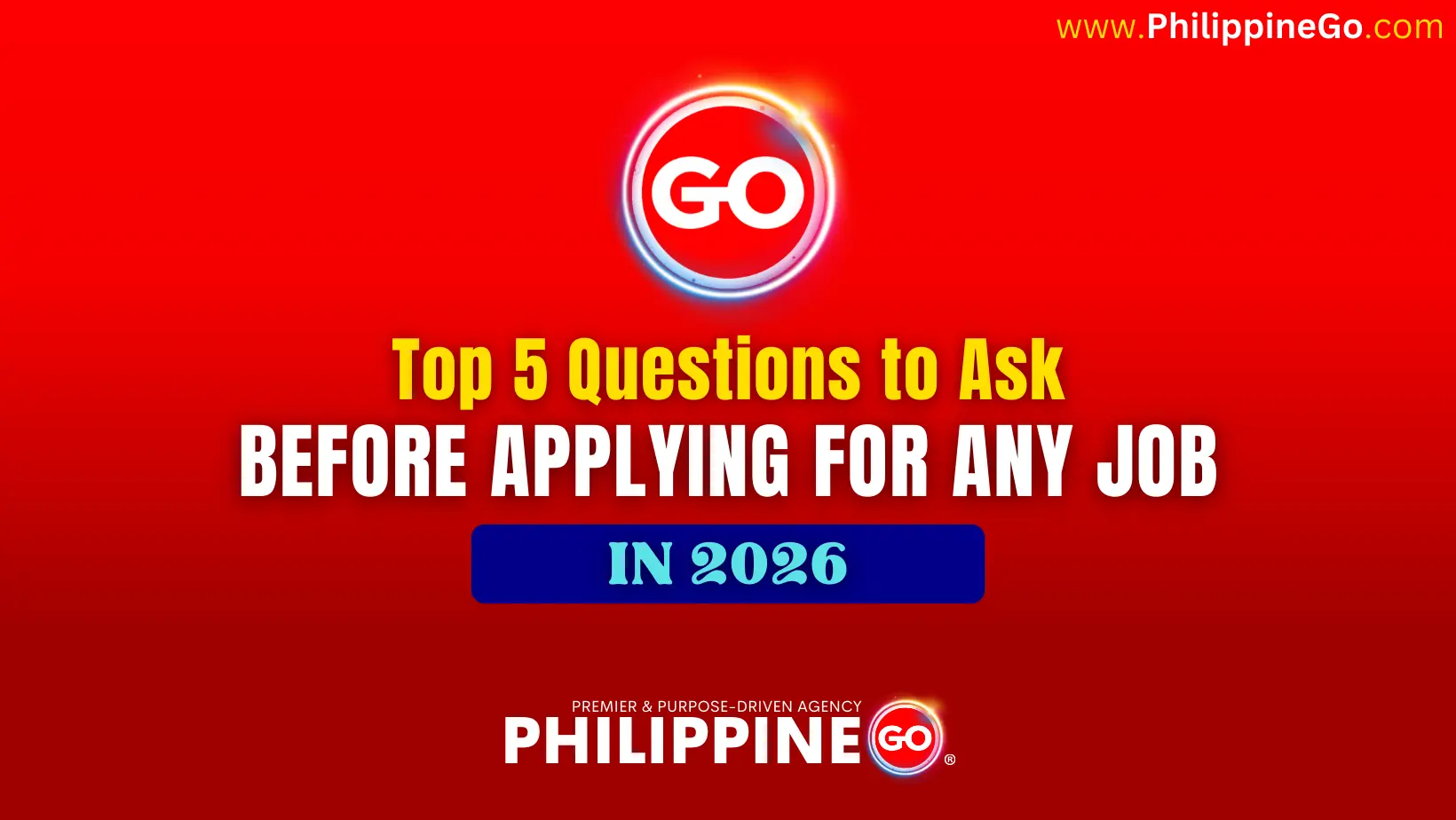 Top 5 Questions to Ask Before Applying for Any Job