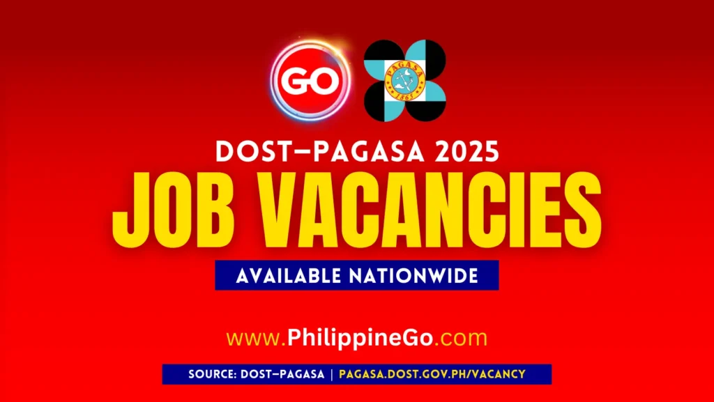 DOST-PAGASA Job Vacancies