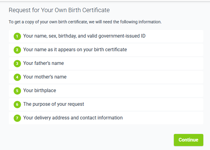How to get PSA Birth Certificate Online - Information Requirements