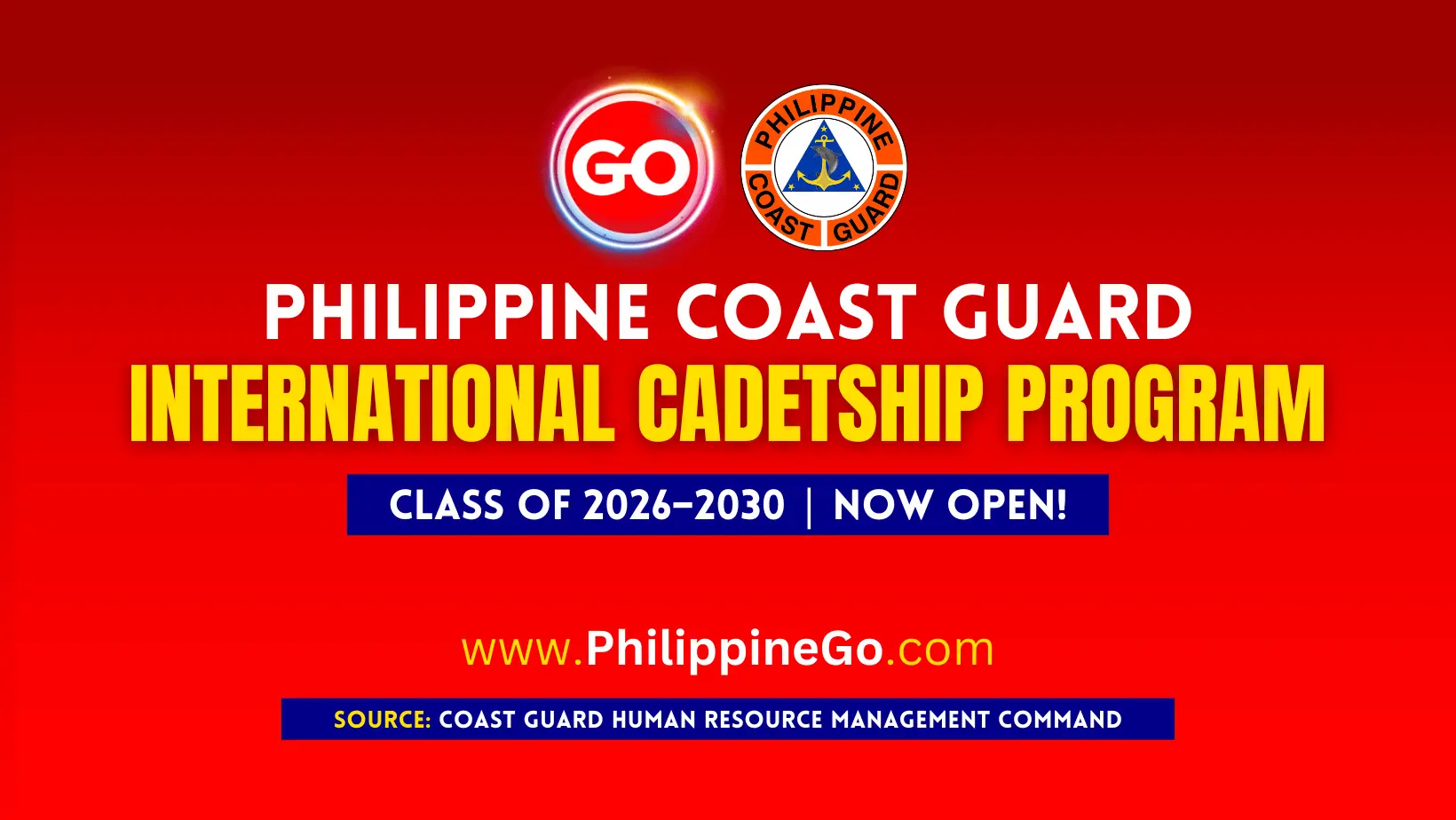 PCG 4-Year Central Police University Cadetship Program | Now Open