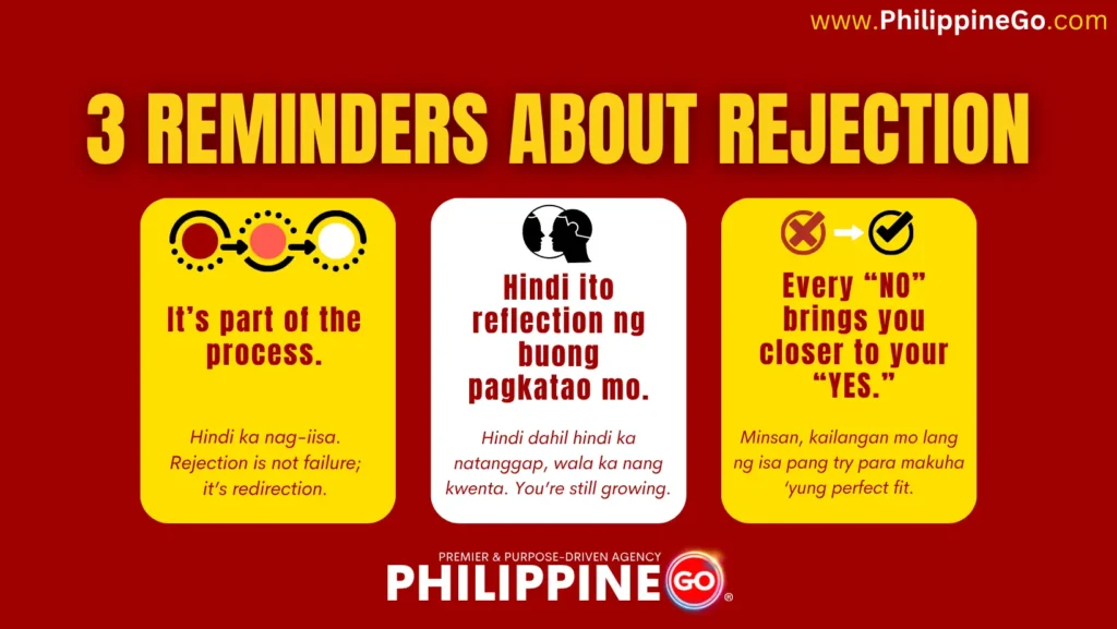 3 reminders to keep in mind when you face rejection