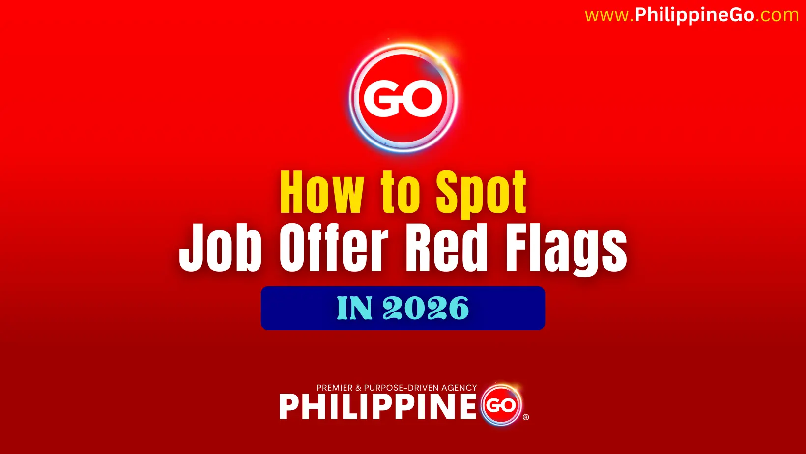 how to spot job offer red flags