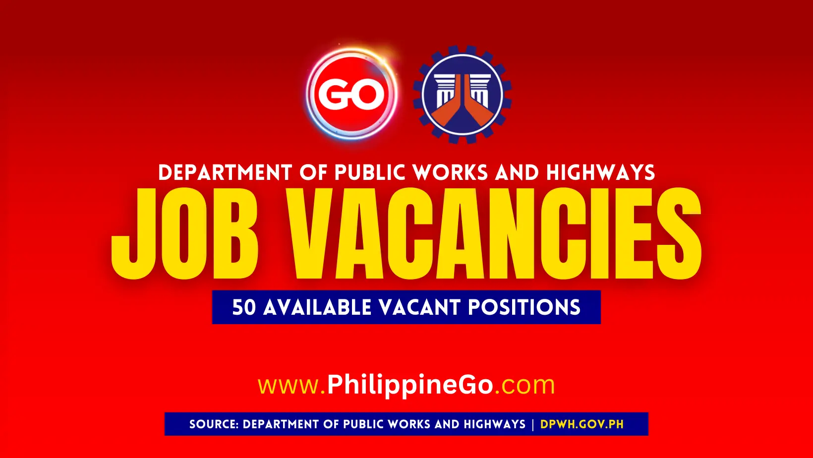 50 DPWH job vacancies