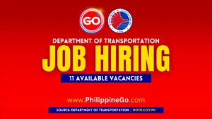 11 DOTr job vacancies