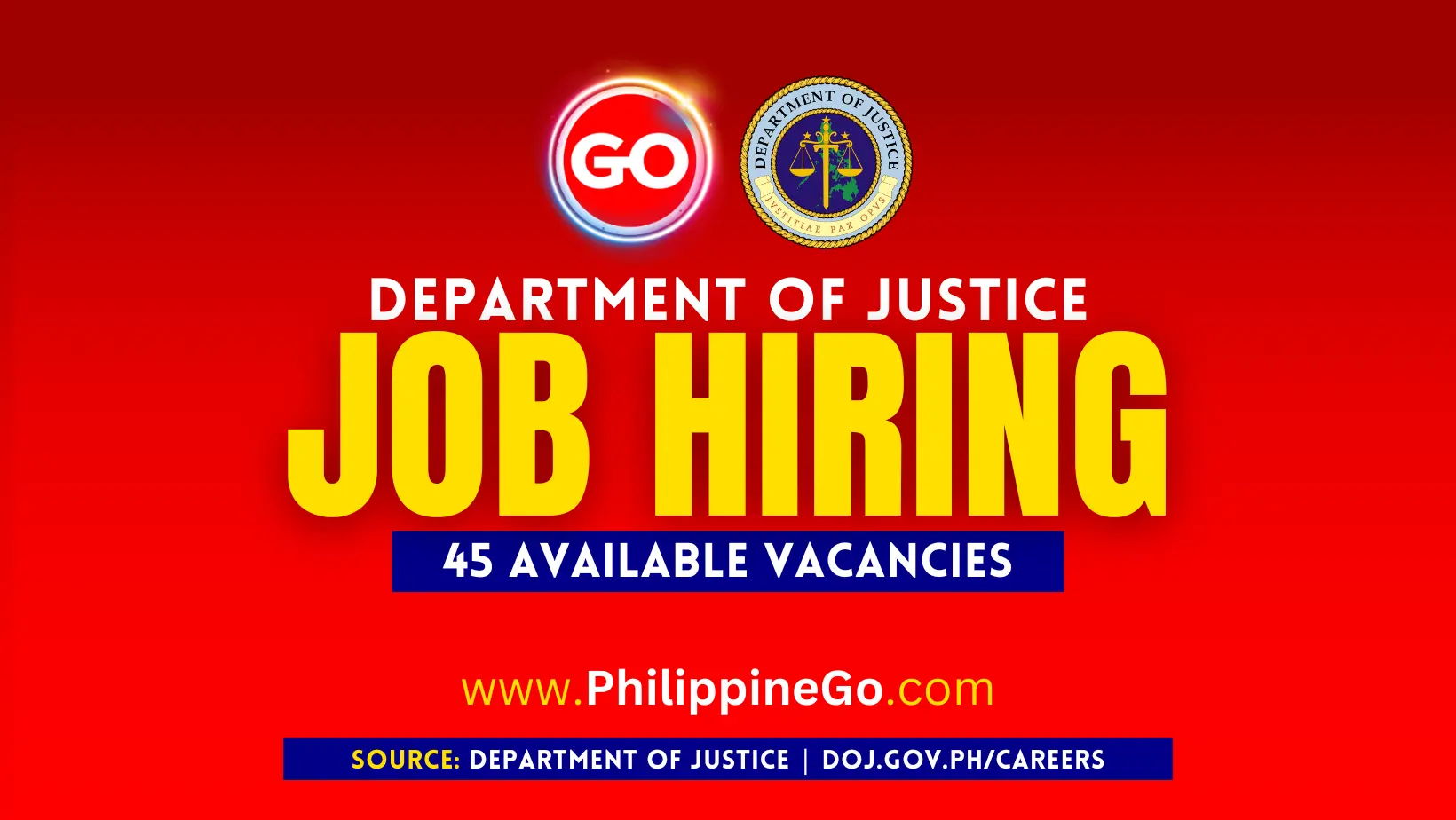 45 DOJ Job Vacancies 2026 | Apply Now