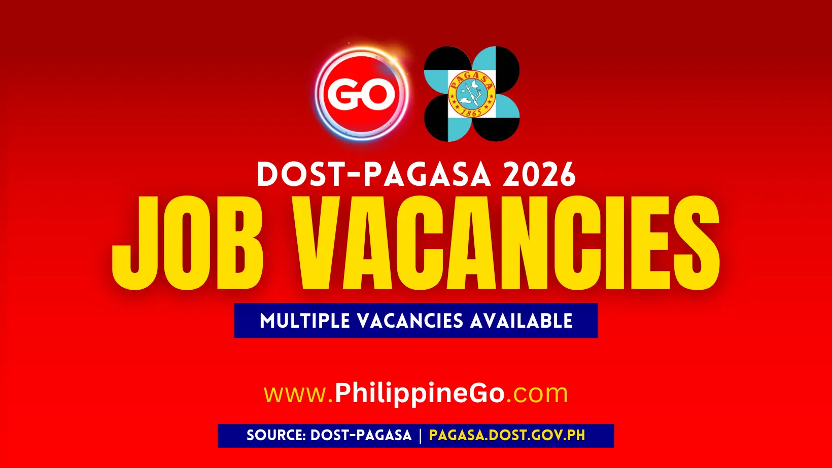 DOST-PAGASA Job Vacancies 2026 | Apply Now