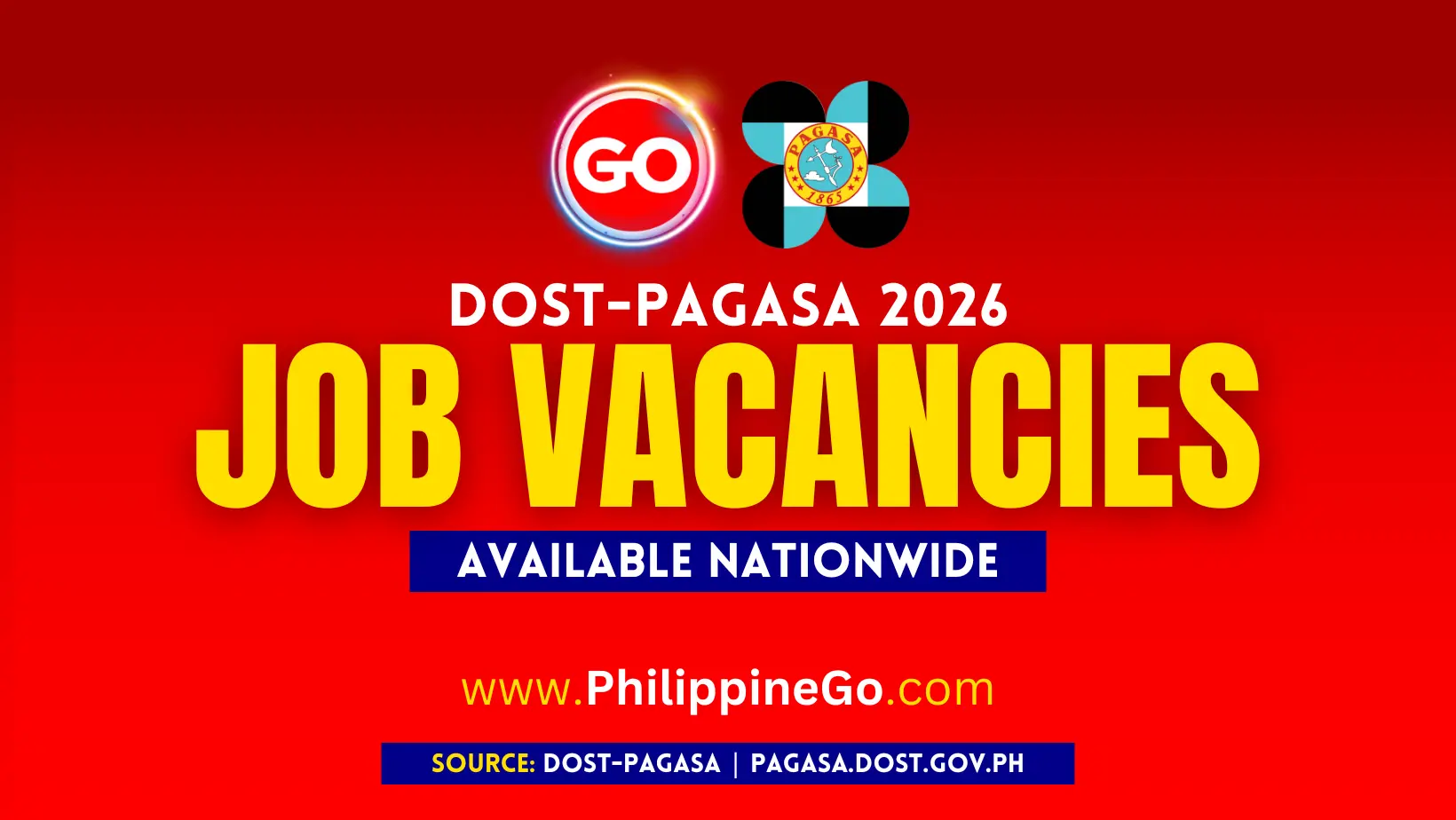 123 PAGASA Job Vacancies Nationwide 2026 | Apply Now